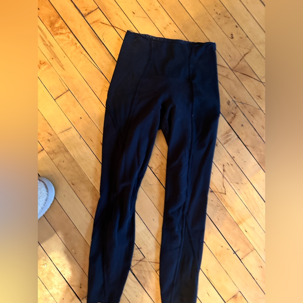 Lululemon Align Ribbed Panel High-Rise Tight 25" Black - Picture 3 of 4